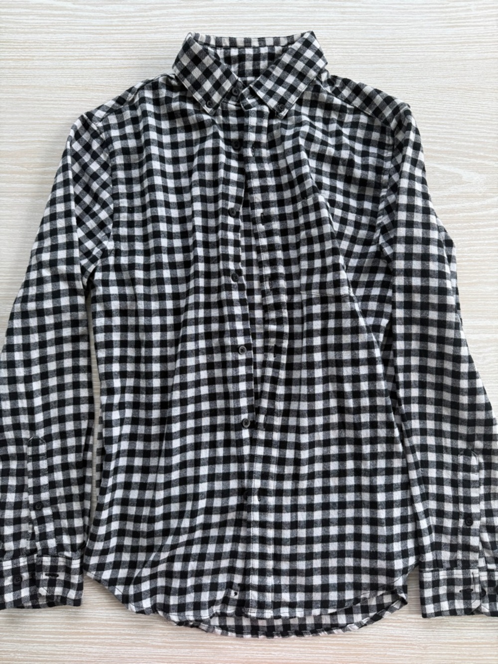 Goodfellow & Co Black and White Gingham Button-Down Shirt
